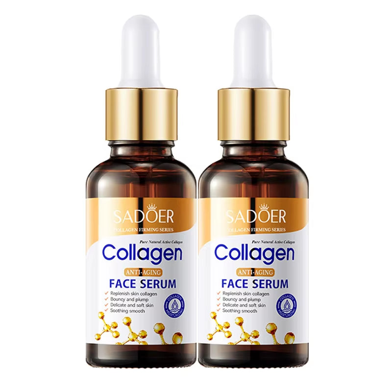 1/2/3Pcs  Collagen Face Serum Skincare Facial Essence Liquid Anti-Aging Moisturizing Nourishing Facial Serum Skin Care