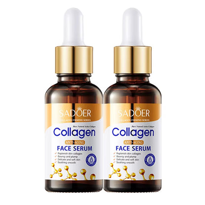 1/2/3Pcs  Collagen Face Serum Skincare Facial Essence Liquid Anti-Aging Moisturizing Nourishing Facial Serum Skin Care