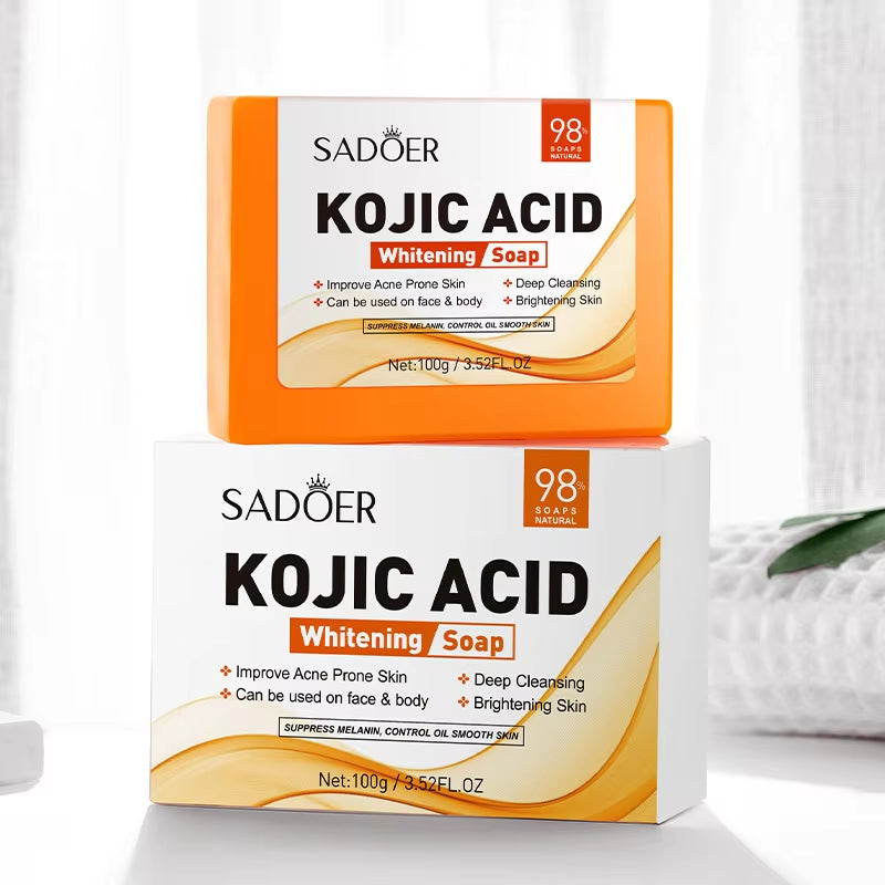 Kojic Acid Facial Soap Face Wash Foam Facial Cleanser Moisturizing Hydrating Oil Control Body Bathing Handmade Soap